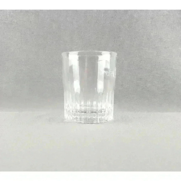 Crown Royal Old Fashioned Glass Canadian Whisky Ribbed Lowball, Embossed, Rocks - Picture 2 of 6